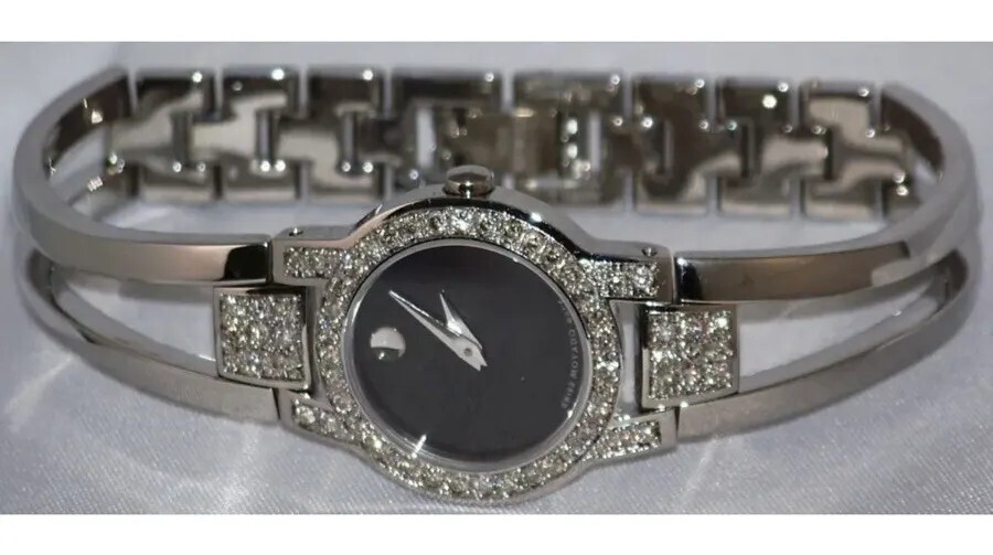 Brand New Ladies Movado Amorosa Custom Diamond Watch – 0604759 Aprx (0.90CT)
