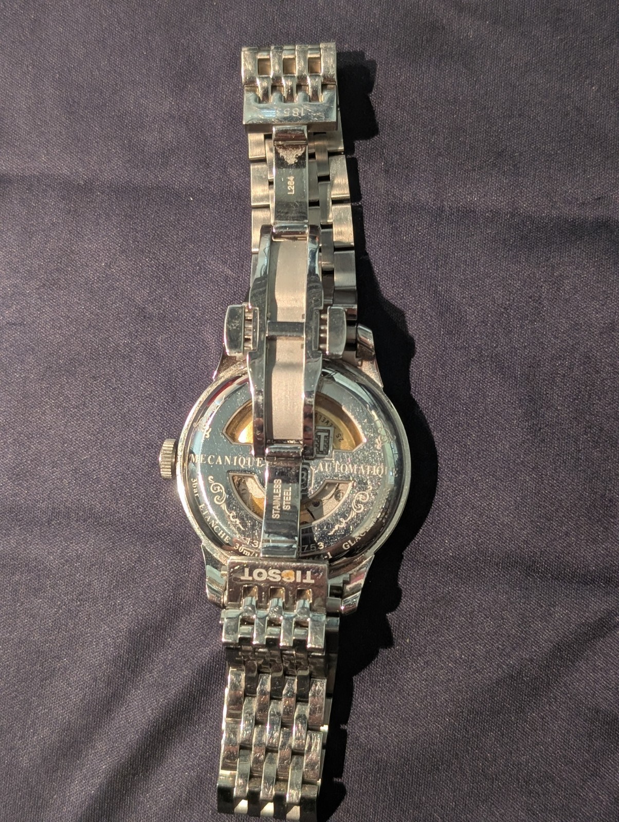 Tissot Le Locle Automatic Black Dial L164/264-1 L264 Bracelet – NEEDS SERVICE