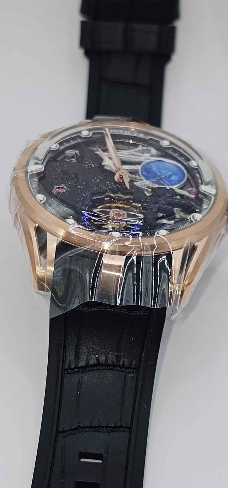 Invicta Celestial Naosia Automatic Men’s Watch w/ Skeleton Dial – 45mm, Black