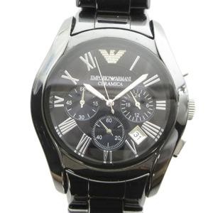 Emporio Armani AR-1400 Men’s Quartz Chronograph Black Steel 35mm Watch