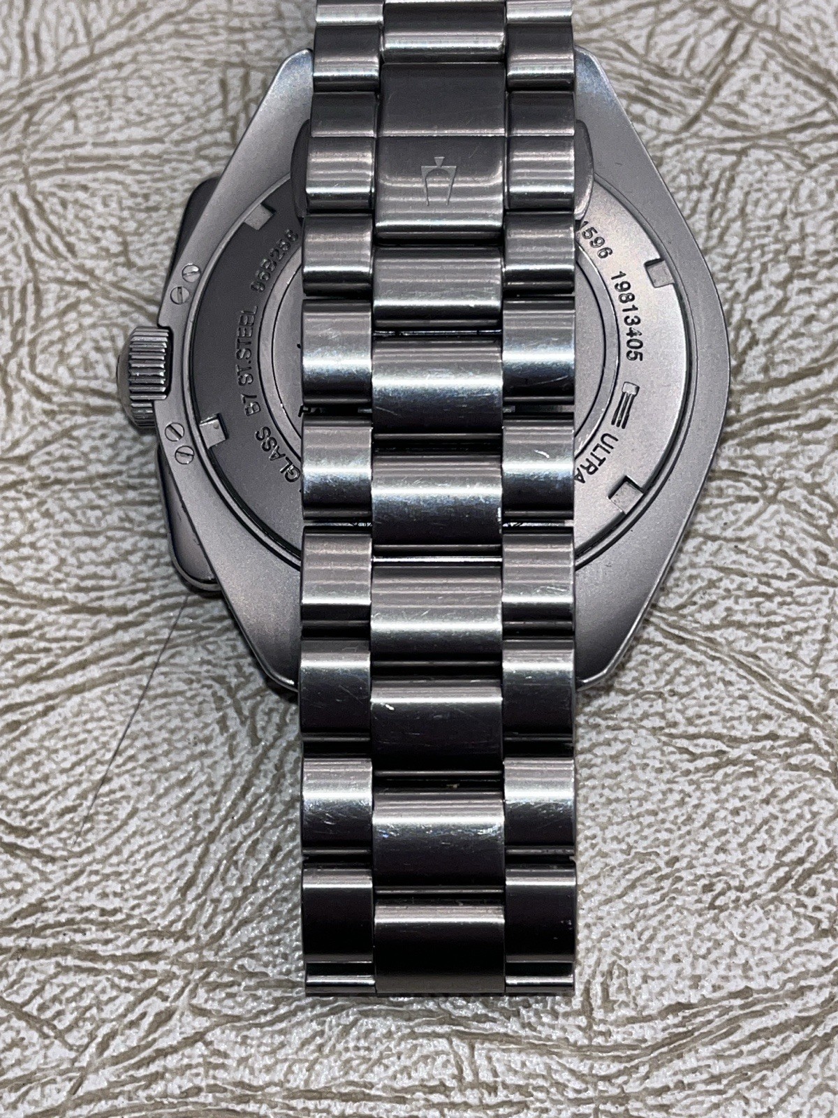 Bulova Lunar Pilot Mens Chronograph 96b258 Silver Tone Stainless Steel Watch
