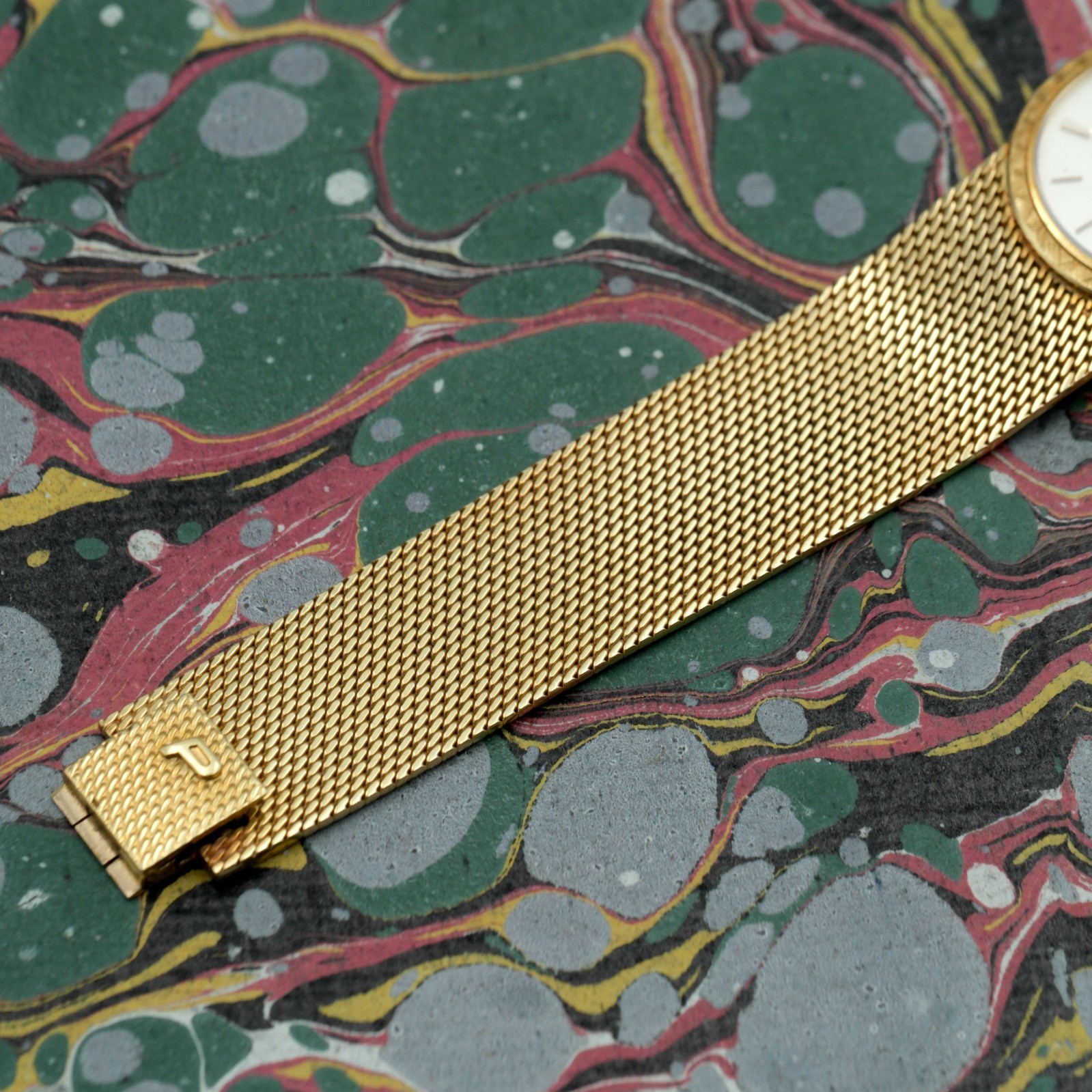 Piaget 924 B11 18K Yellow Gold Ultra Thin Bracelet Watch c.1970 Vintage – 49.6 g