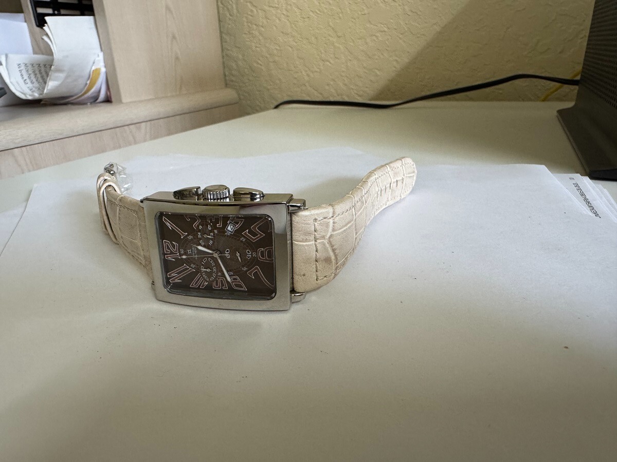 NOS Men’s Officina Del Tempo Agadir Collection Chronograph Brown Dial watch