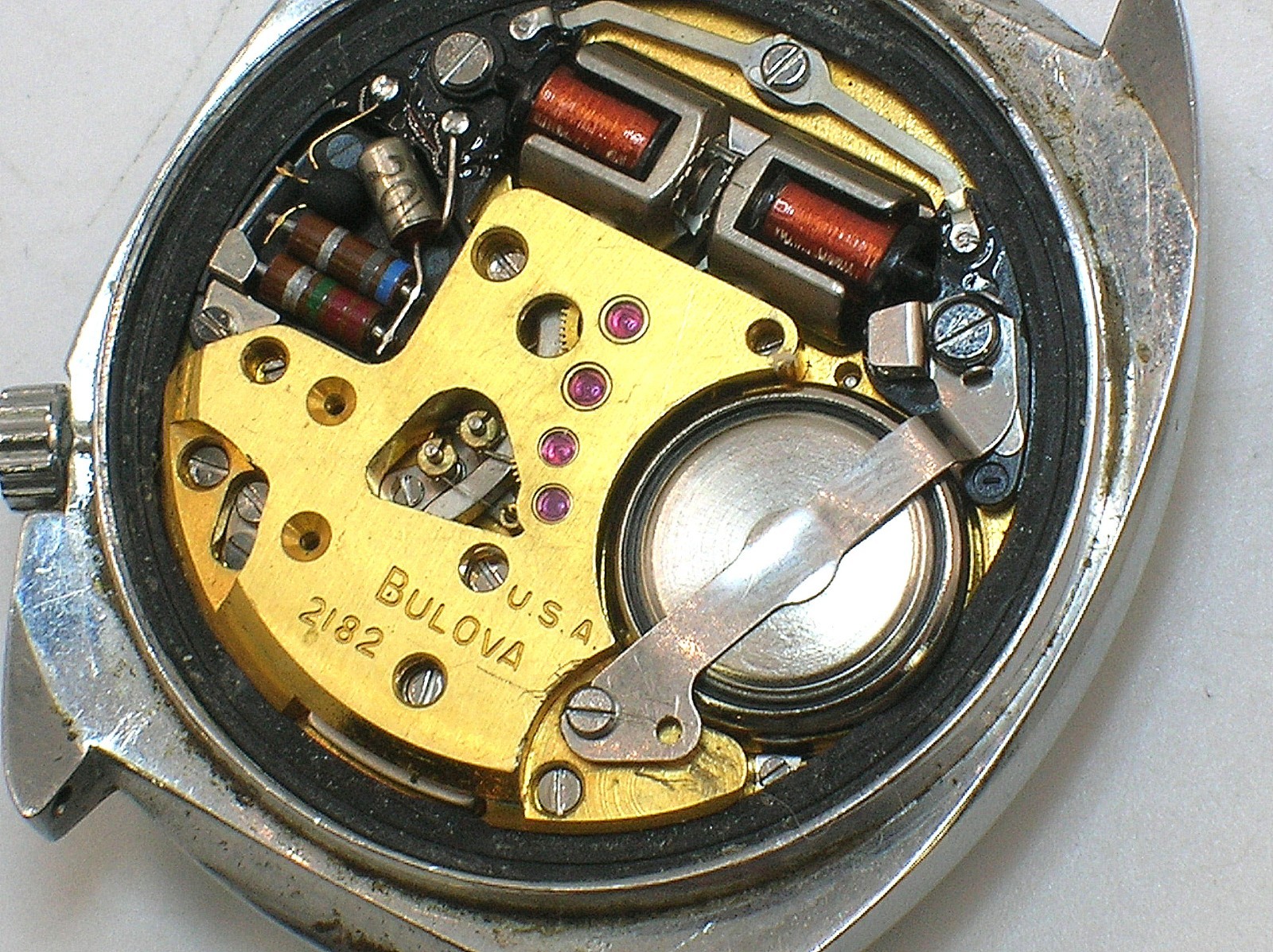 BULOVA ACCUTRON 2182 «UP-DOWN» RARE MAN’S WRIST WATCH – 35.5 MM – BEST OFFER