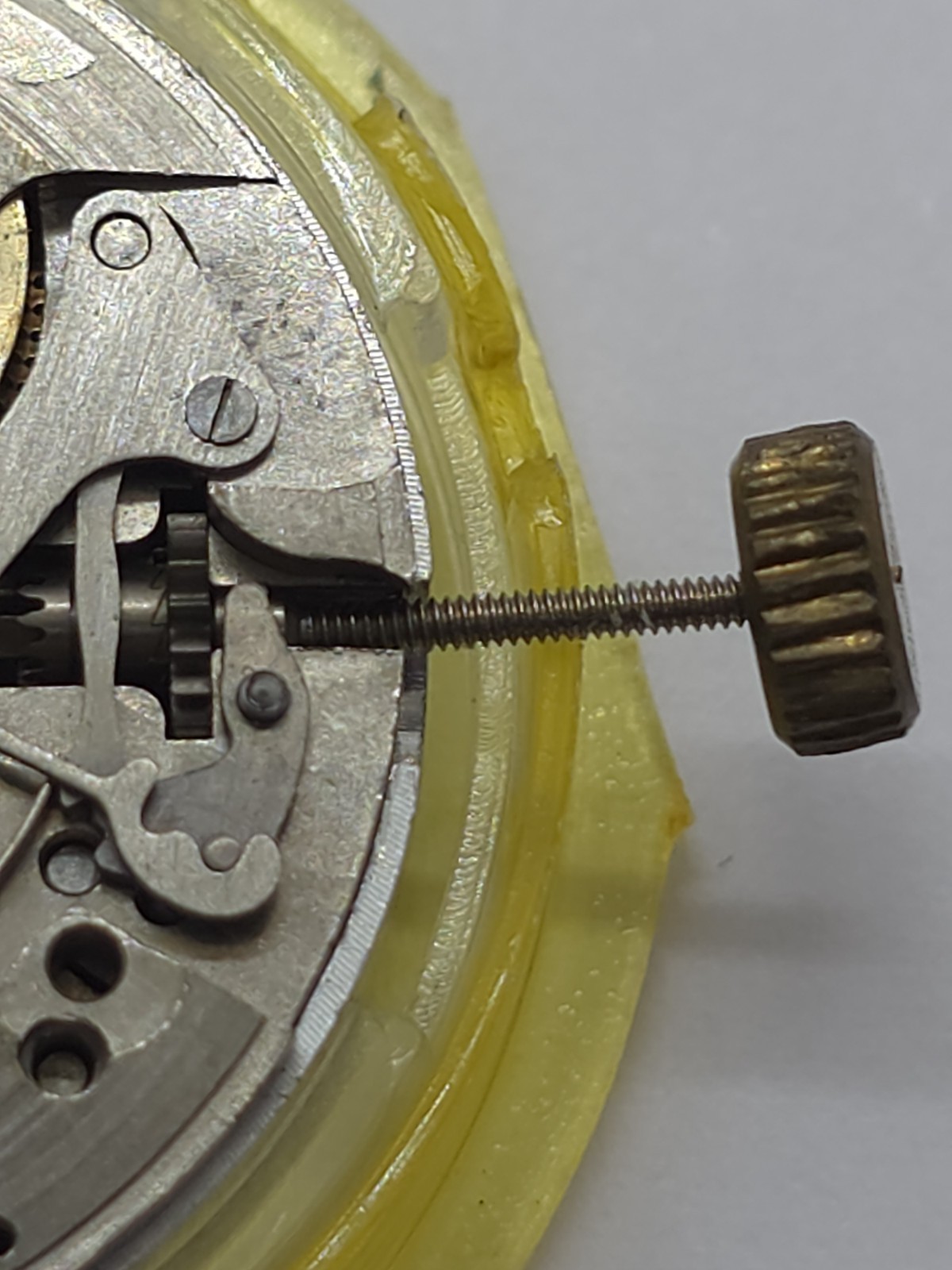 Vintage O. Maire INC Cal. OM 115 Good Main Spring Stem Watch Movement Uhren