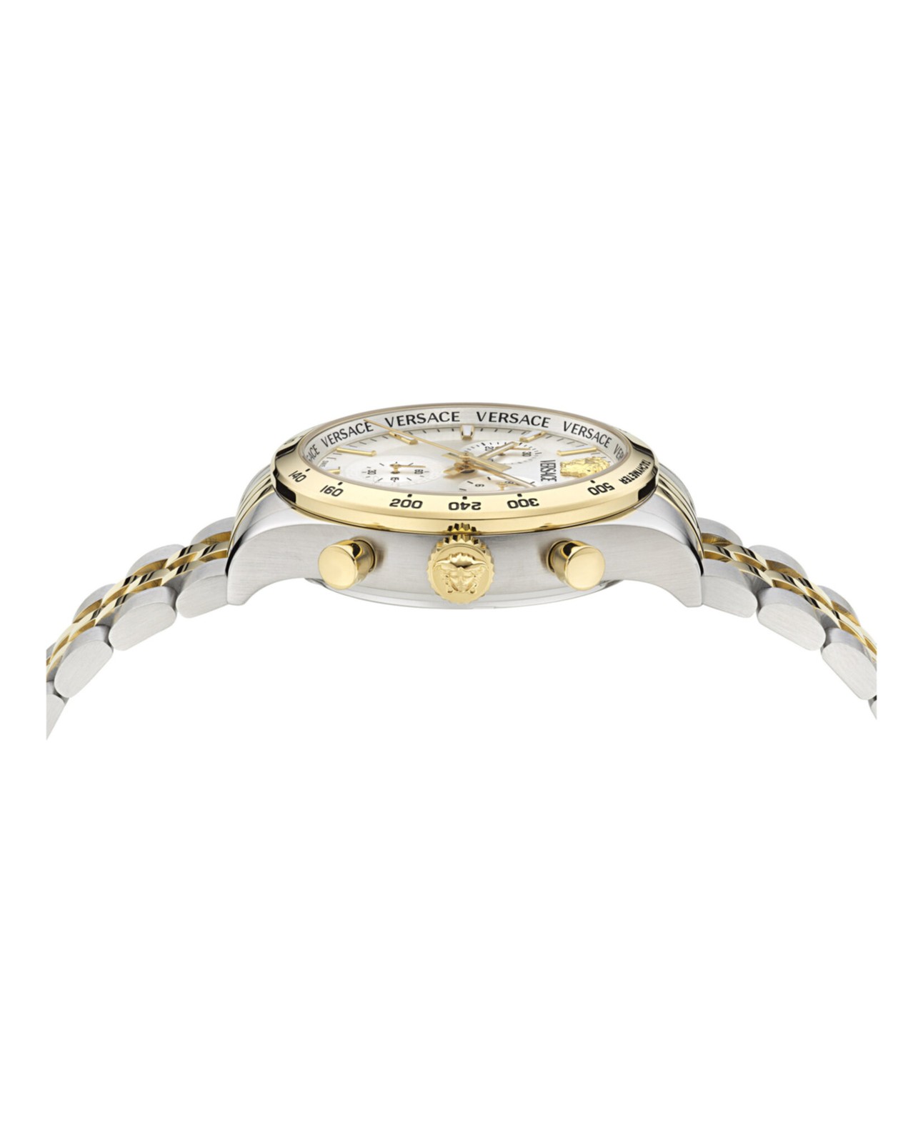Versace Mens Two Tone 40mm Bracelet Fashion Watch