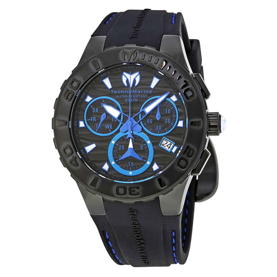 TechnoMarine Cruise Medusa Chronograph Black Dial Men’s Watch 115080