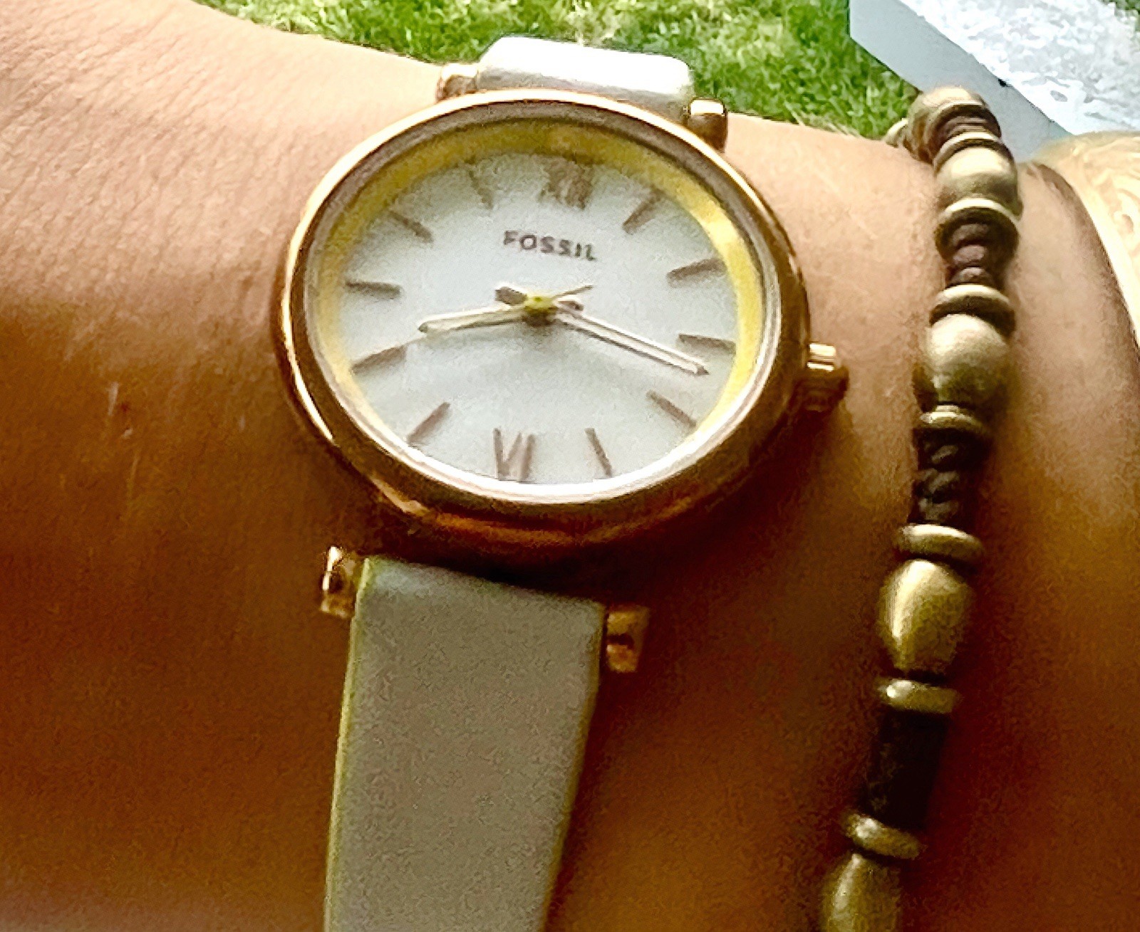 Fossil Carlie Mini Quartz MOP Dial Ladies Watch ES4699