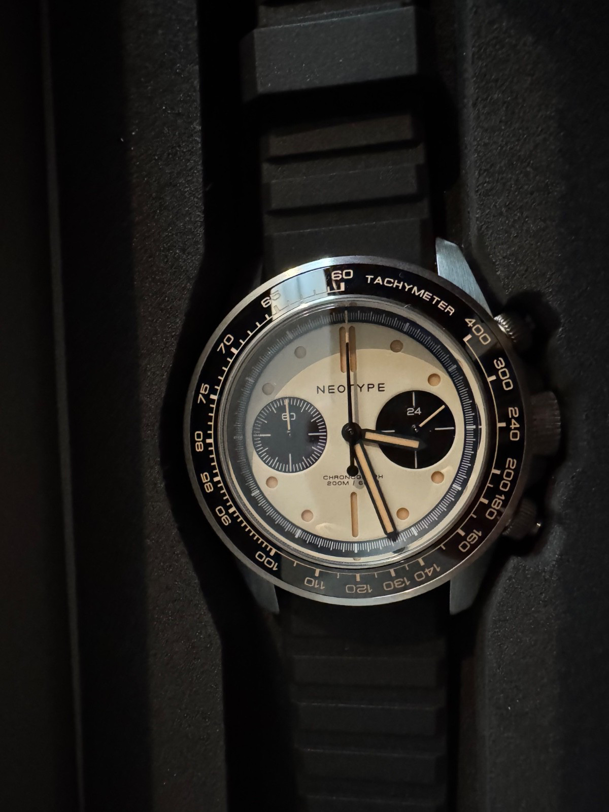 Neotype LM02 TYPE C Panda Chronograph Watch Limited New
