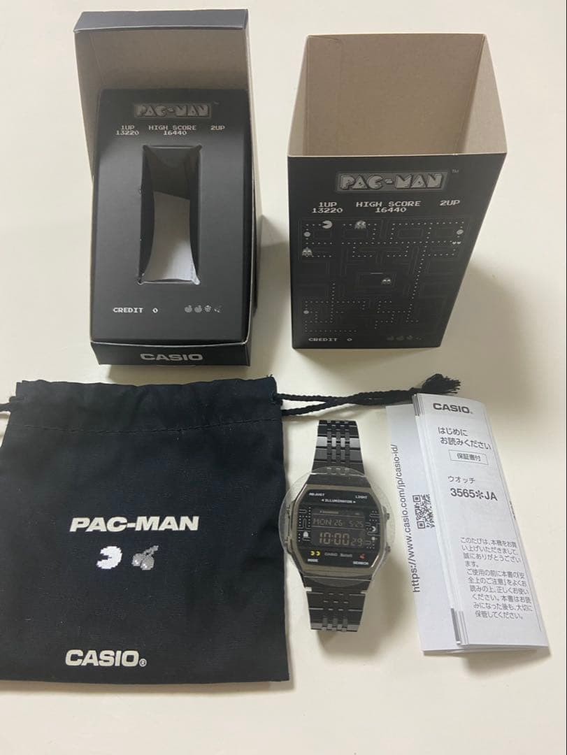 CASIO Pac-Man Collaboration Watch ABL-100WEPC-1BJR Classic Digital