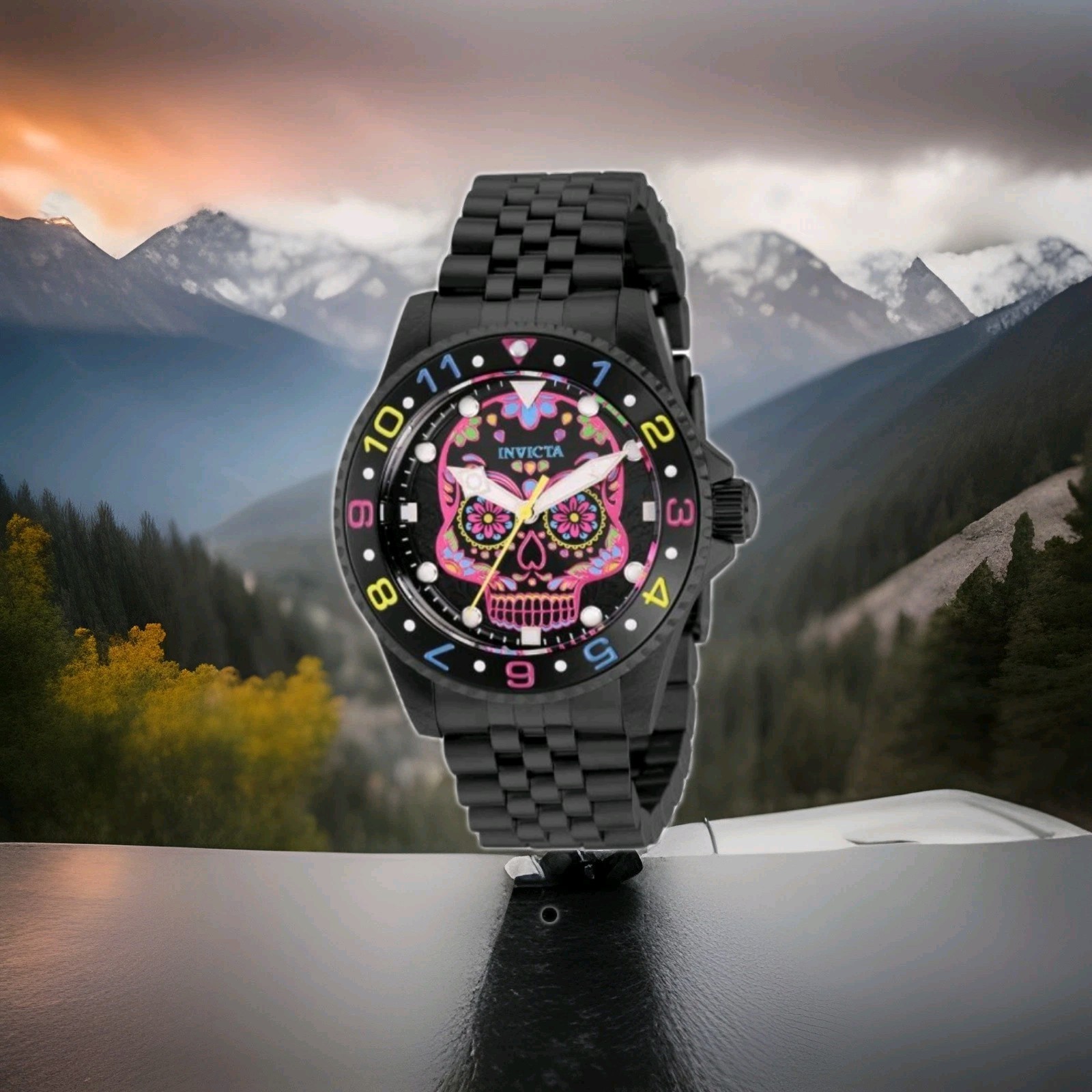 36859 – Invicta Pro Diver Dia De Los Muertos Men’s Watch – 40mm, Black