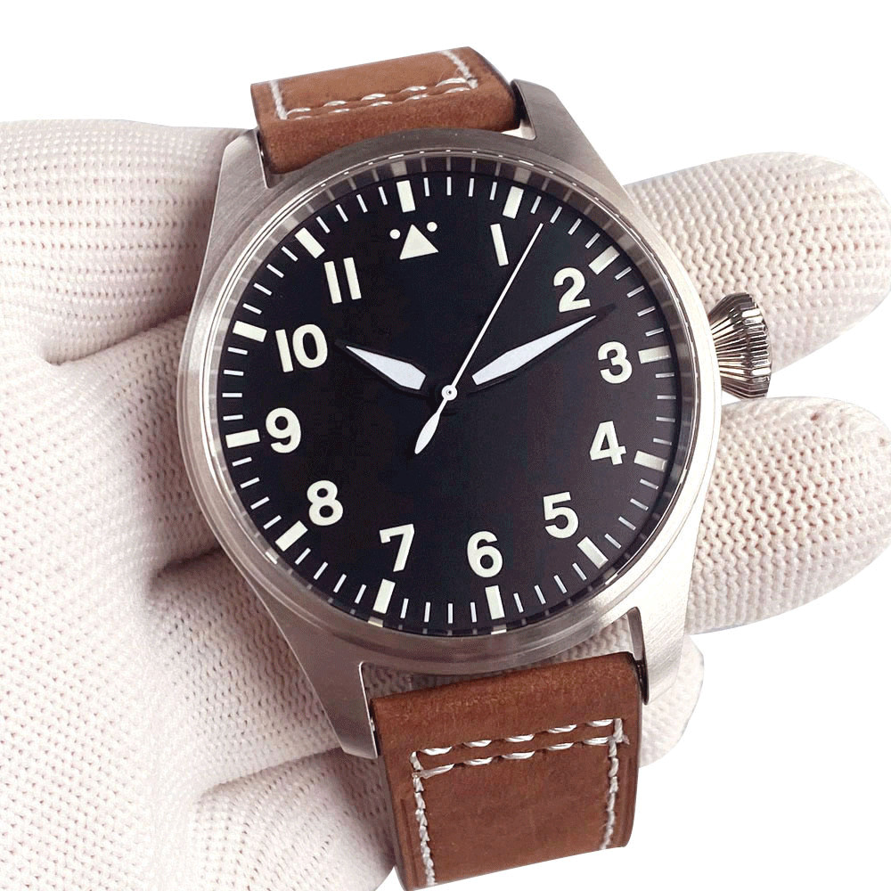 NH35A Automatic Mechanical Pilot Men’s Watch 43mm Sapphire Crystal Waterproof