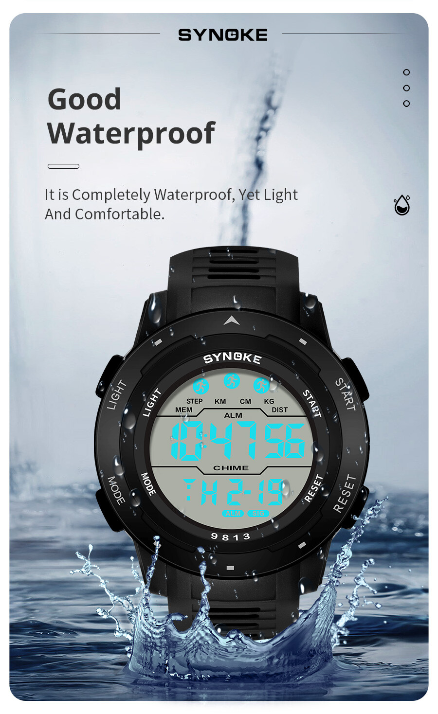Men’s Waterproof Digital Sports Watch Military Tactical LED Backlight Wristwatch