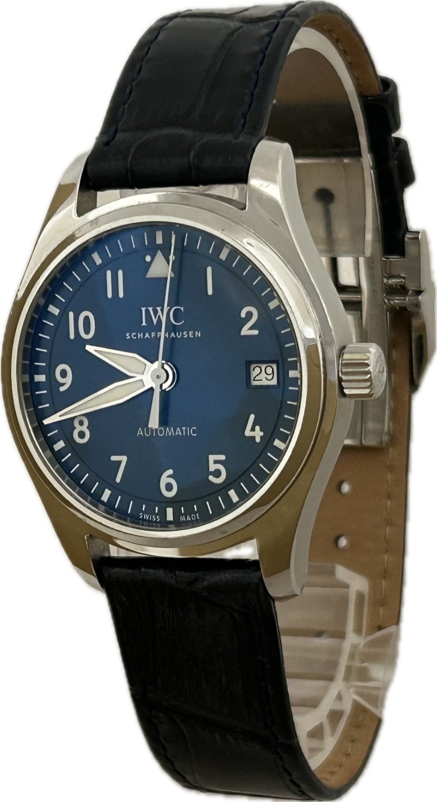 IWC Pilot’s Watch Automatic IW324008 Blue 36mm Unisex Watch Excellent A6541
