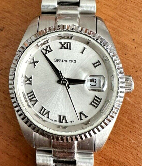 Ladies BELAIR A4215 Watch Fluted Bezel SPRINGER’S Jubilee Bracelet New Battery