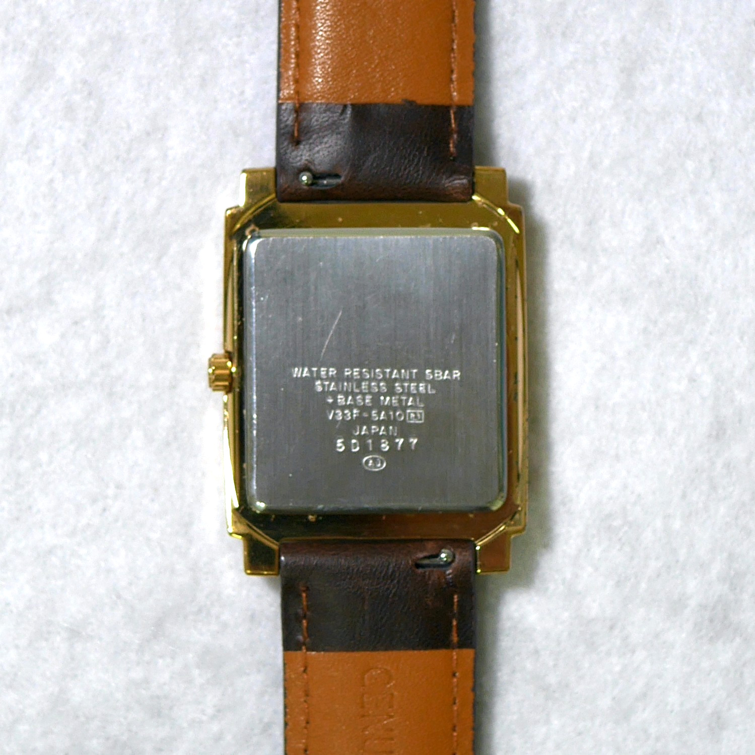 SEIKO ALBA VIENT V33F-5A10 Sun&Moon TripleCalendar Gold Men’s Watch 1985 Japan
