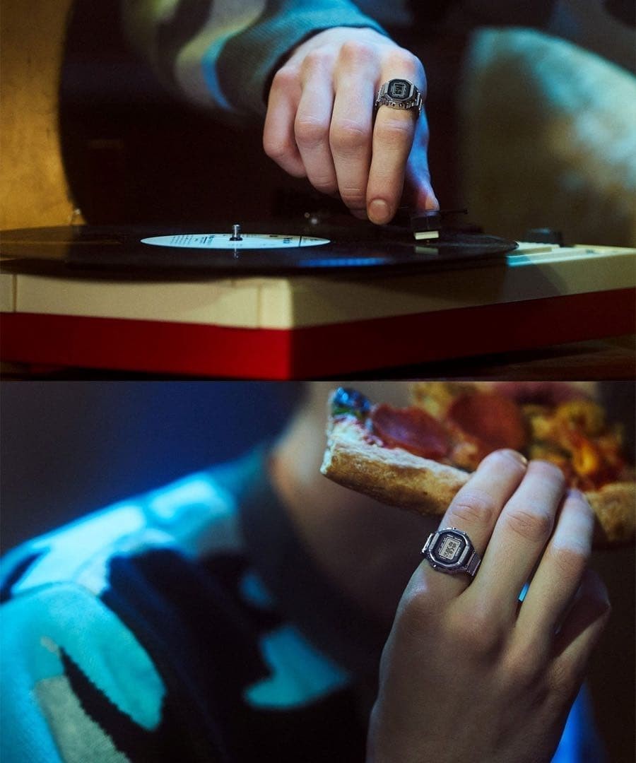 at Ginza CASIO Ring Watch G SHOCK Silver New and