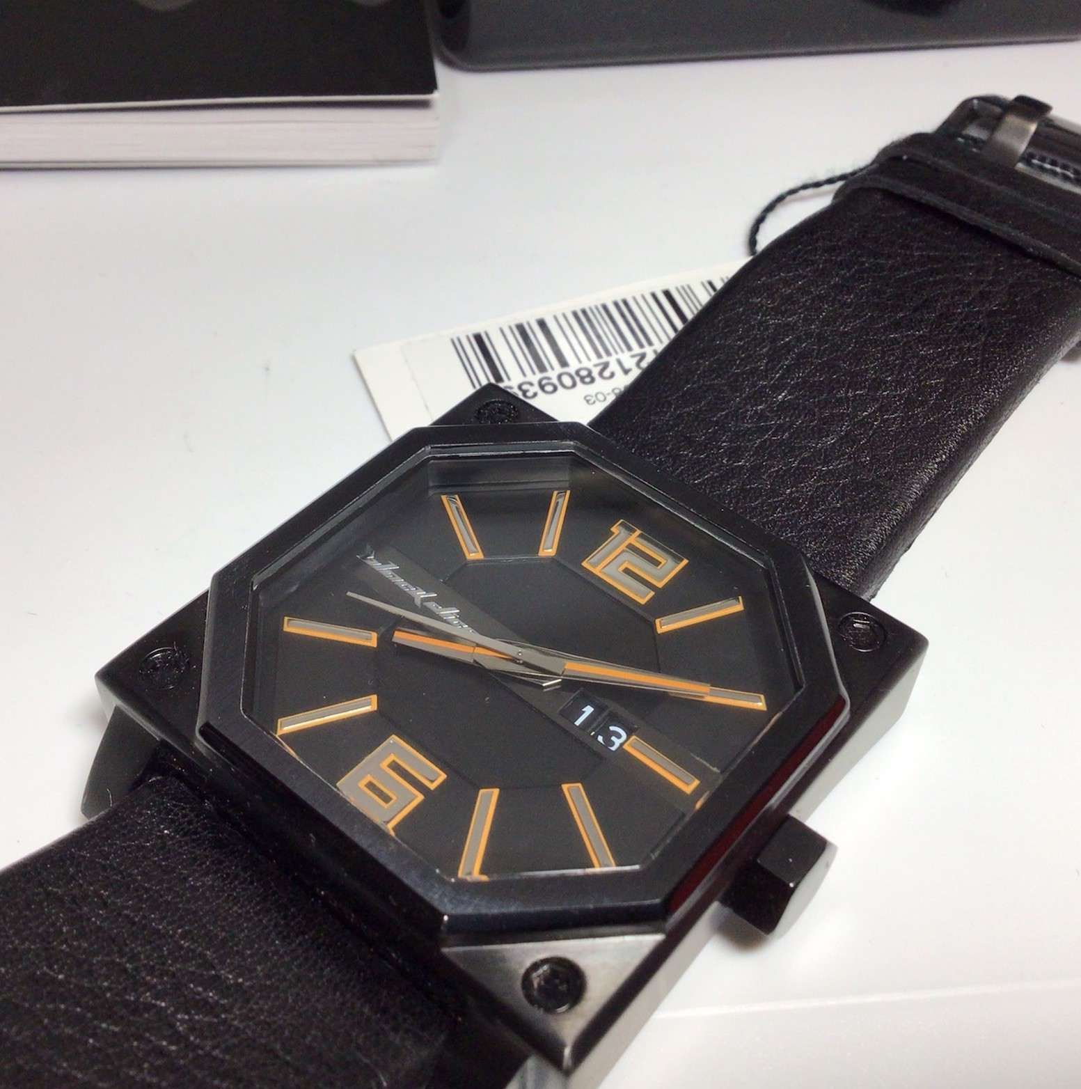 Black Dice Men’s Watch – Swiss Movement, 5ATM