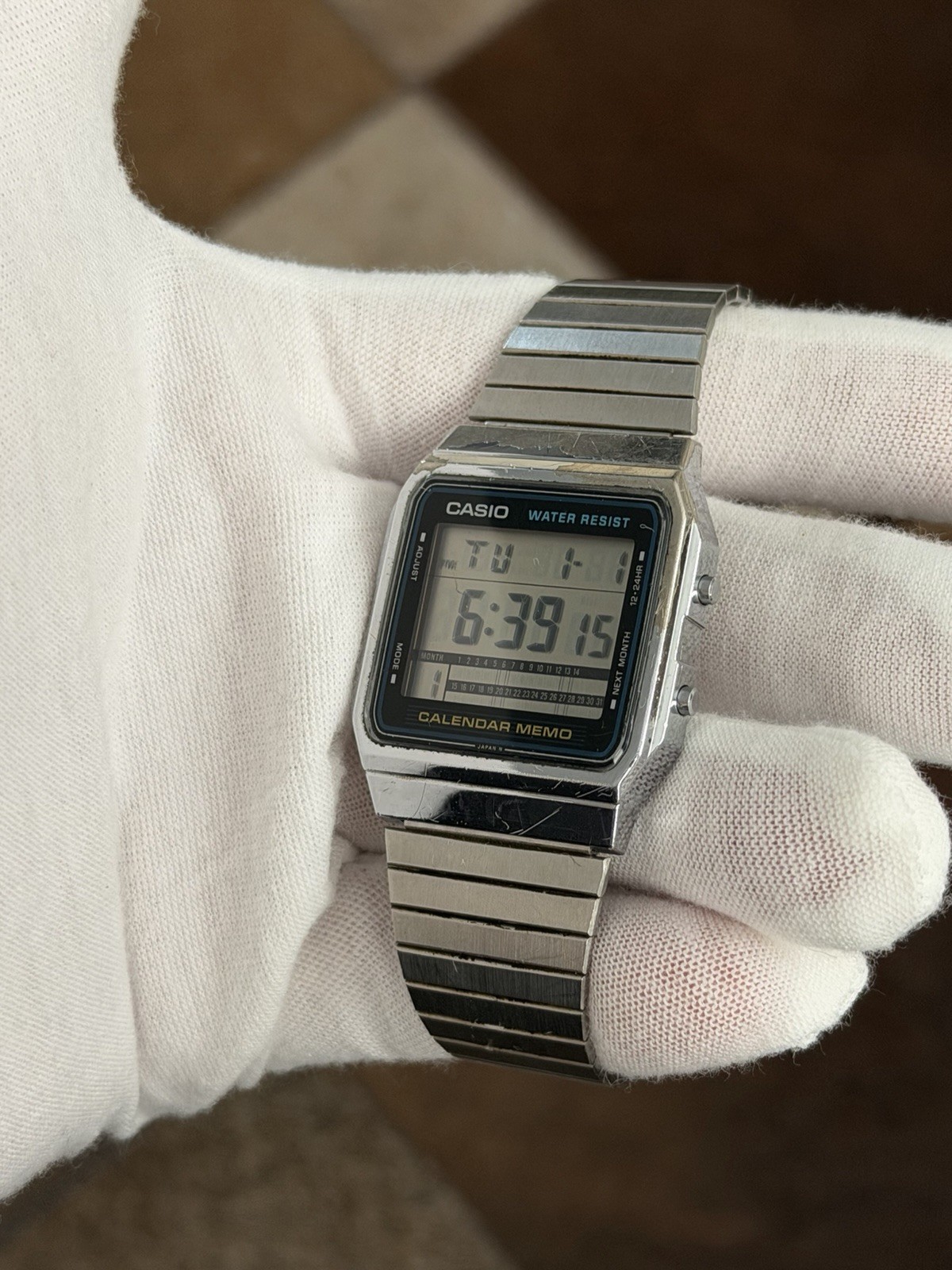 Rare Vintage Casio Calendar Memo A280 Men’s Digital Watch Module 551 JDM 1980s
