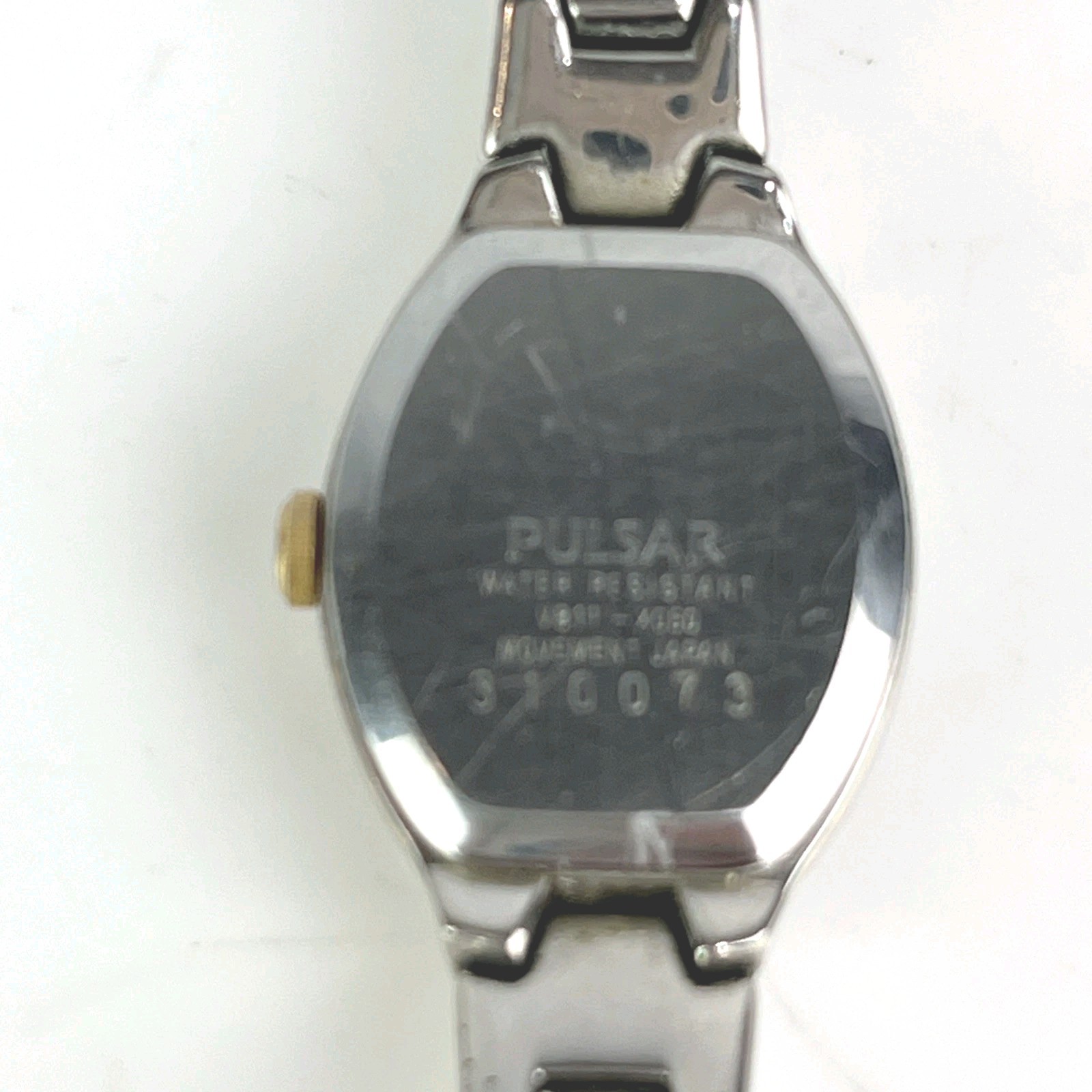 Pulsar Women’s Watch V811-X050 11mm Oval Silver Tone Bracelet WR New Battery