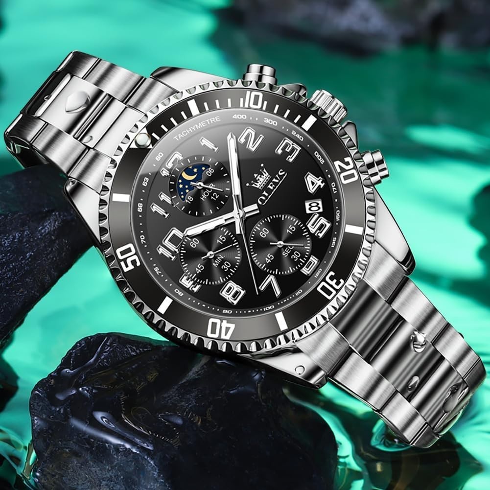 Stylish Men’s Business Watch – Waterproof with Luminous Hands and Dual Calendar