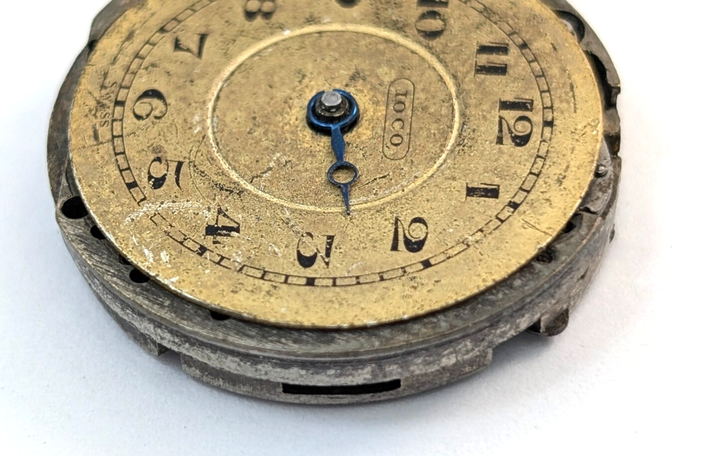 Vintage IOCO Benoit Nicolet Art Deco 15j 23mm Swiss Watch Movement PARTS REPAIR