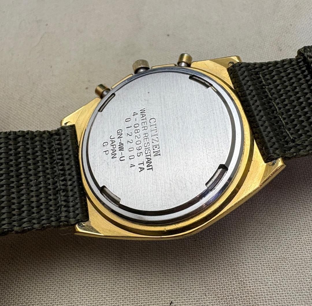 1980 CITIZEN DIGI-ANA Digital Analog Watch 35x39mm 8mm Junk For Repair Parts