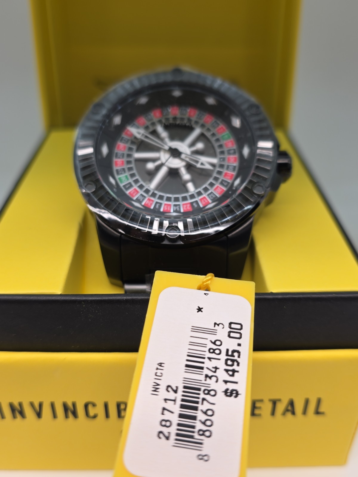 🔥Invicta Specialty ROULETTE Monte Carlo AUTOMATIC Men’s Watch 52mm Black 28712