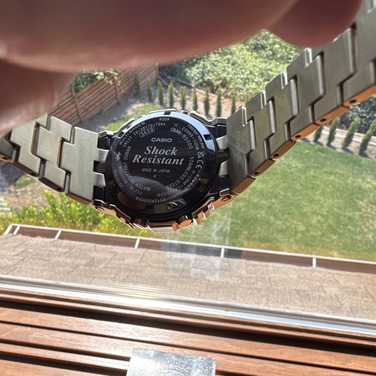 Casio G-SHOCK GMW-B5000 Digital Solar Bluetooth Atomic Gold SS Bracelet