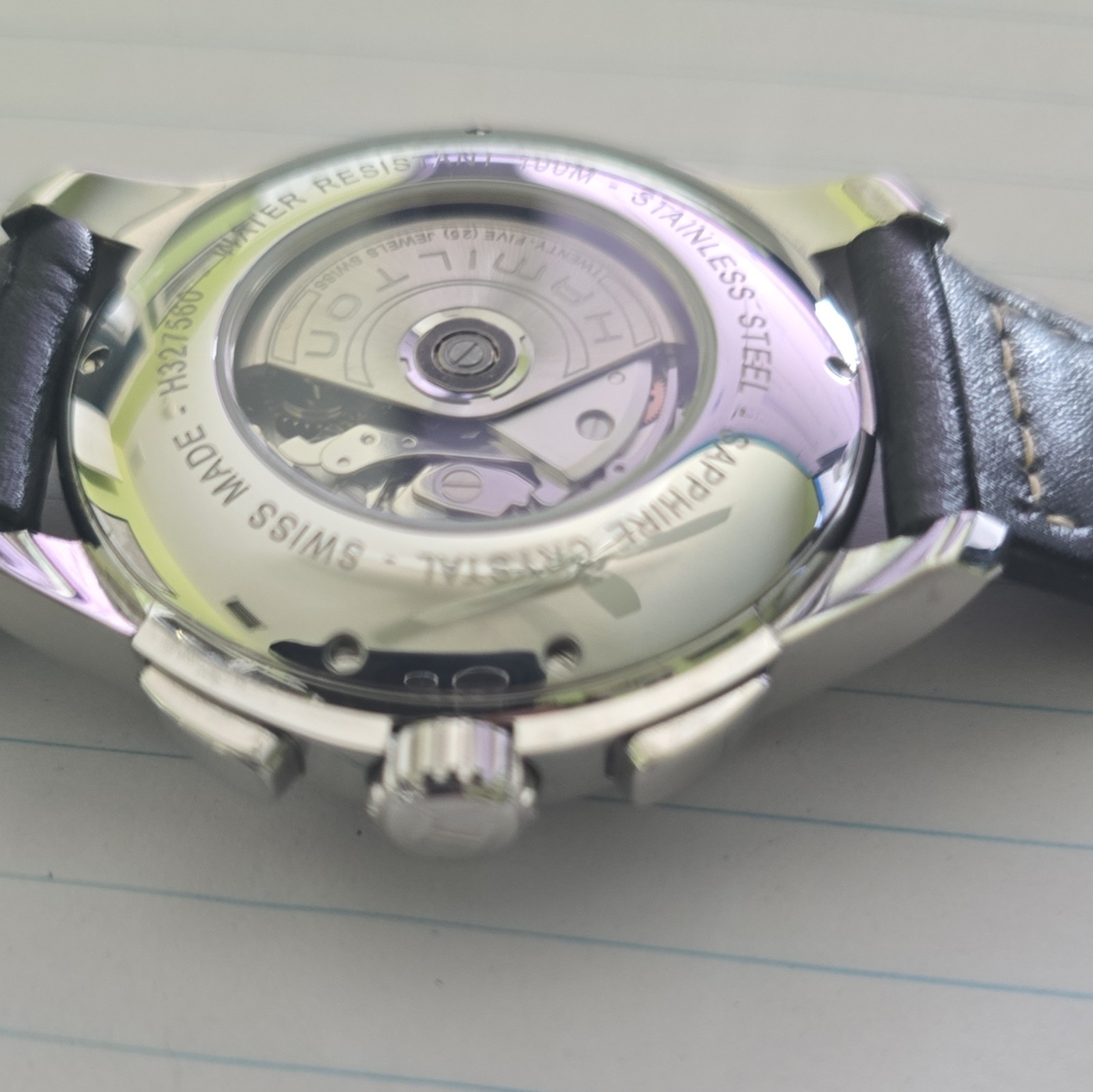 HAMILTON Jazzmaster Open Secret Auto Chrono Working