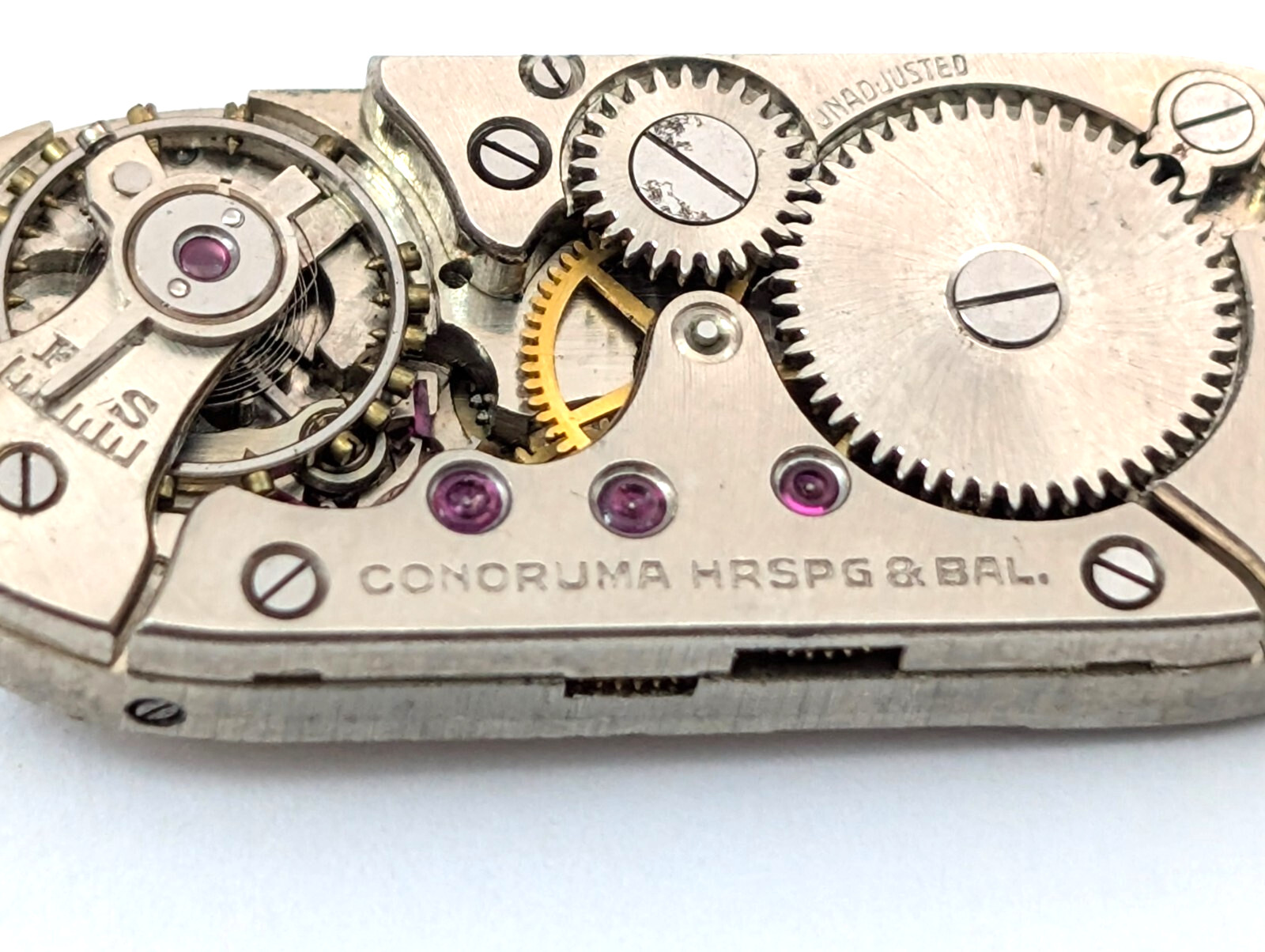 GRUEN GUILD 15j Cornoruma Art Deco Petite 11mm Swiss Watch Movement PARTS REPAIR