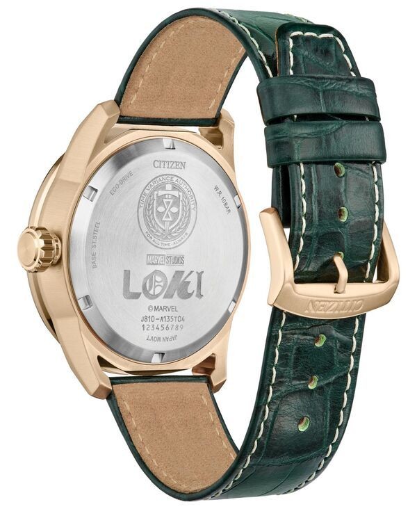 Citizen Men’s Accessories Wristwatch Leather Citizen EcoDrive Mens Marvel Loki G