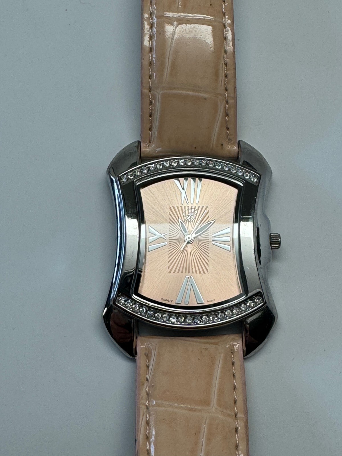 Brighton BTV011PK Women’s Tan Crocodile Leather Analog Dial Quartz Wrist Watch