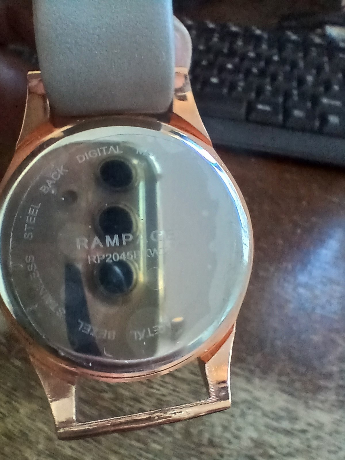 Rampage digital watch RP2045BKWT with date and time, new battery fitted