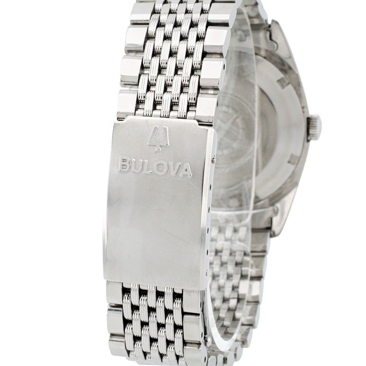 Bulova Ref.394-3 Automatic 23Jewels 35.5mm Champagne Dial Date SS Men’s Vintage