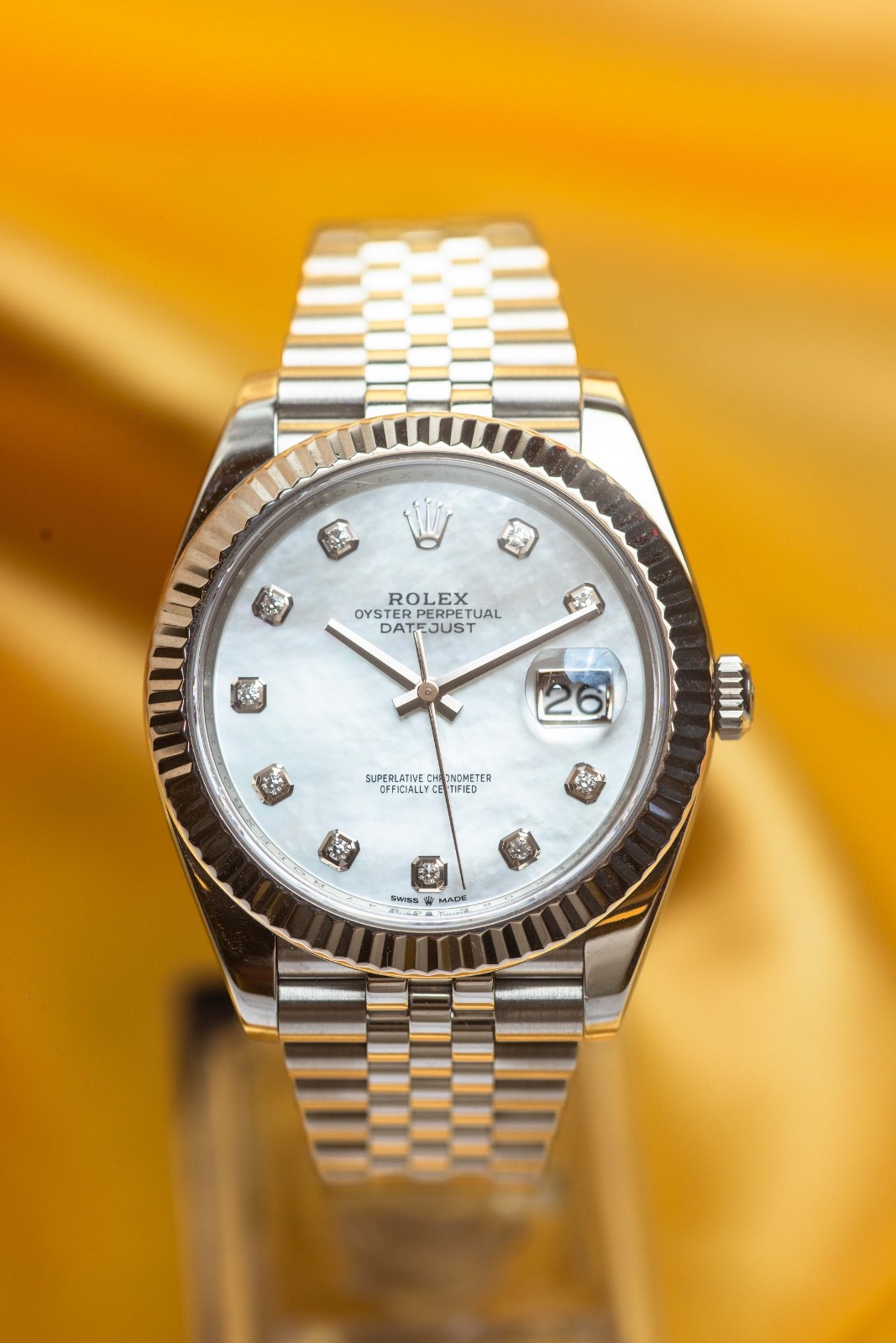 Rolex Datejust 41 Mother of Pearl Dial – 2021 FULL SET – 126334-0020