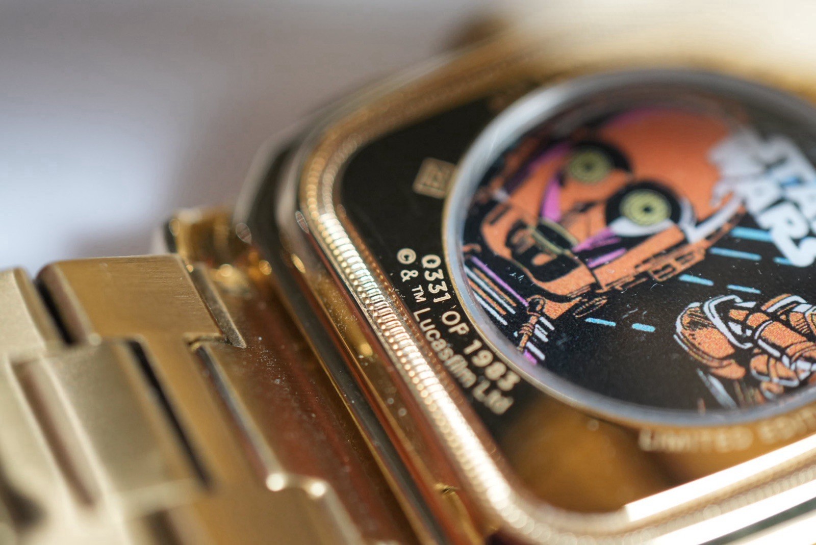 Fossil Star Wars C-3PO Limited Edition Skeleton Dial Automatic 44mm Gold Watch