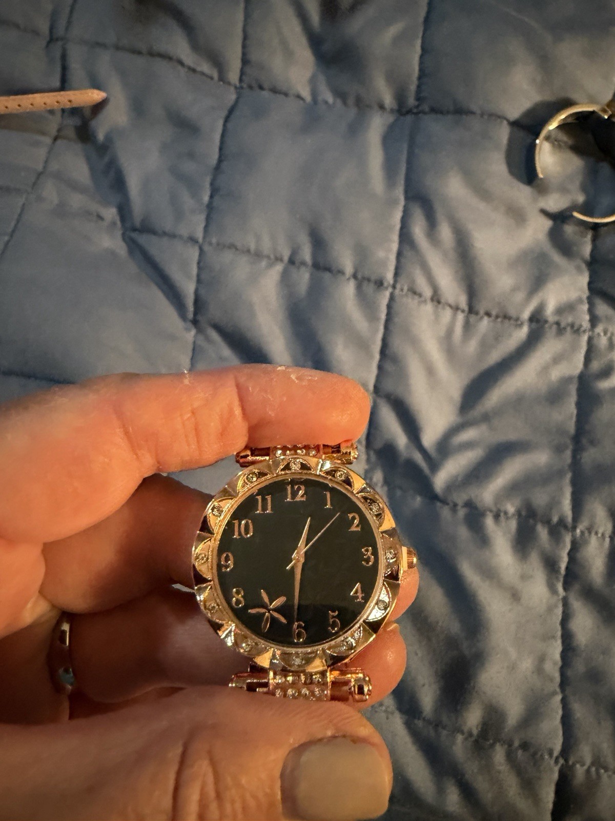 Watch with magnetic band