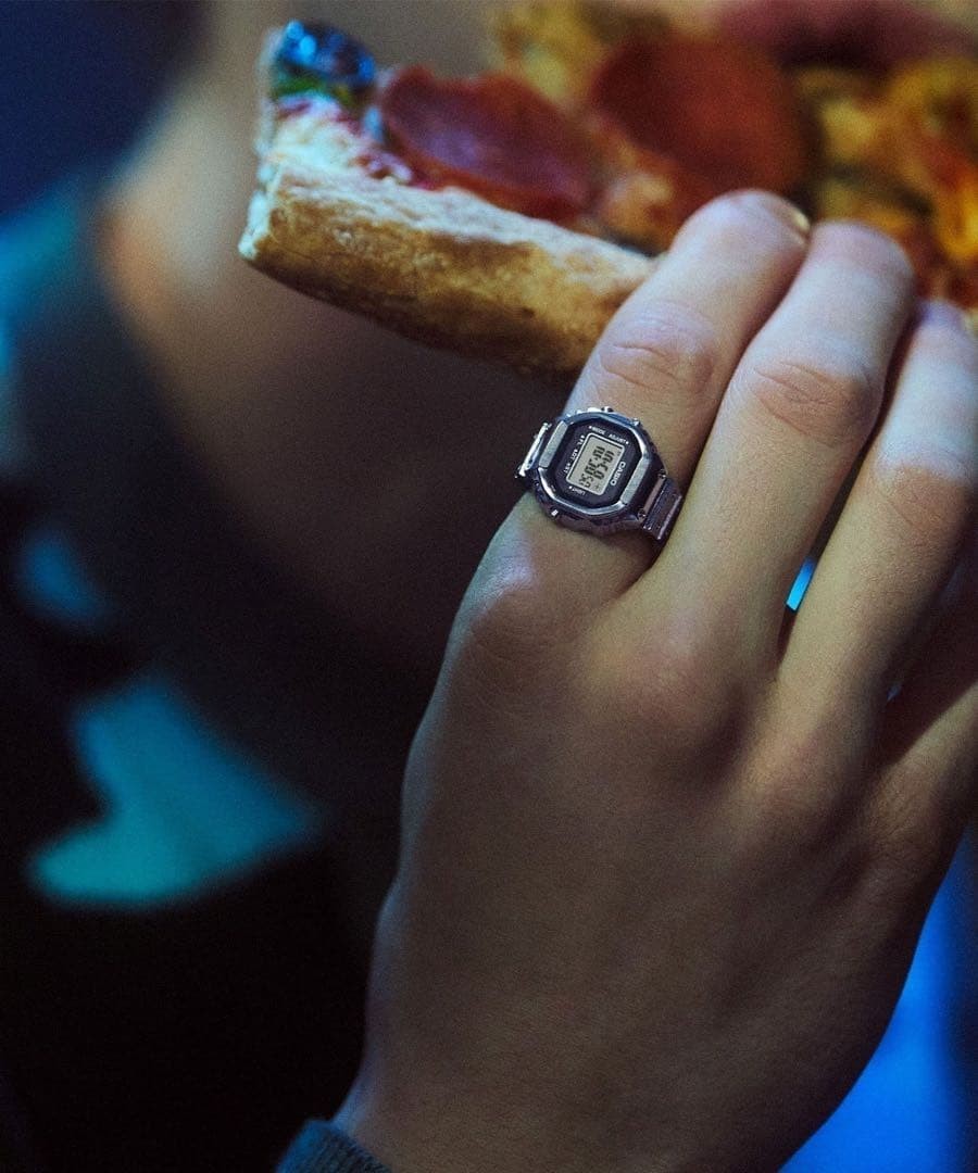 at Ginza CASIO Ring Watch G SHOCK Silver New and