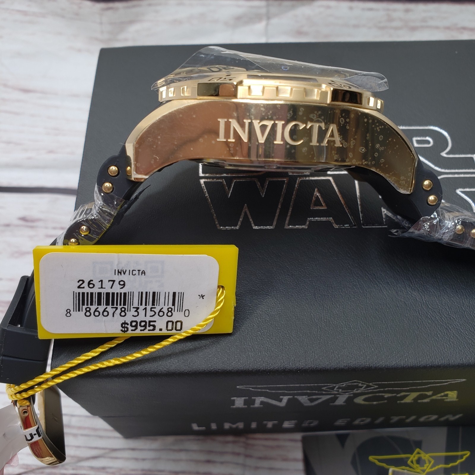 INVICTA STAR WARS C3PO CHRONOGRAPH WATCH LIMITED EDITION BLACK GOLD $995 -02