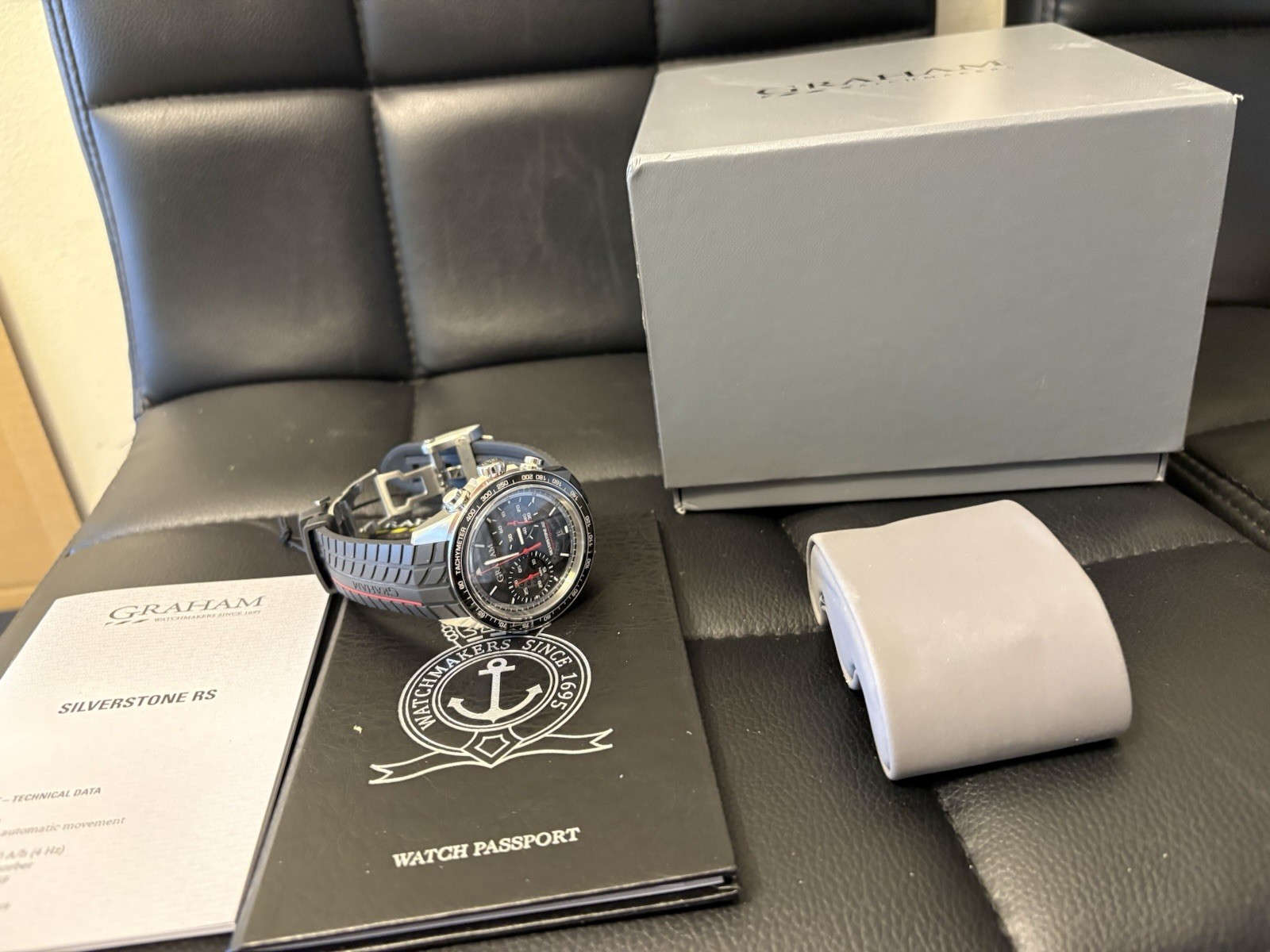 GRAHAM SILVERSTONE RS SUPERSPRINT AUTOMATIC CHRONOGRAPH 2STBC.B05A MSRP $8400