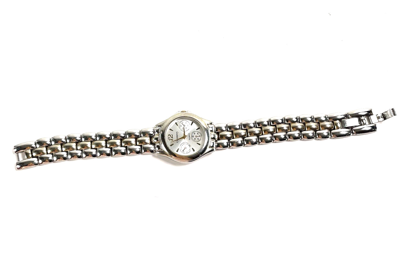 Gramercy SilverTone Accutime Womens Watch QuartzNewbatt Singapore Movt CT0508-42