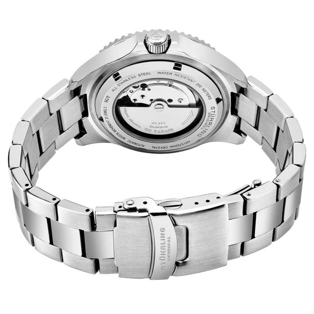 Aquadiver Black Dial/ Silver Stainless Steel Black Bezel | Black Dial Wristwatch