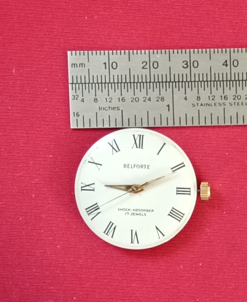 Vintage BELFORTE Men’s Watch 17 Jewels WORKING Movement Only NO Case