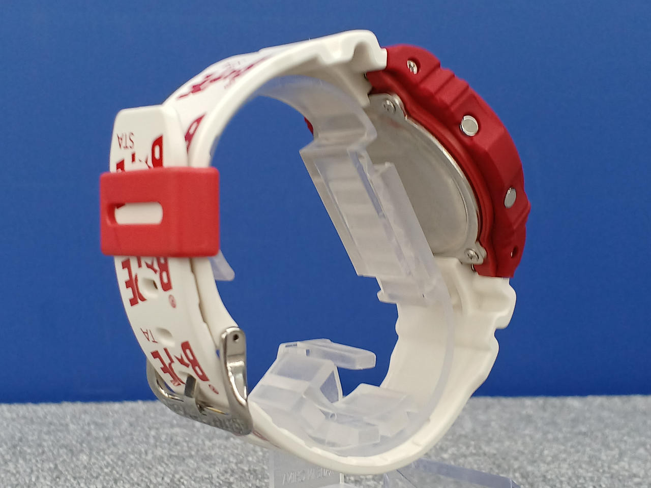 CASIO G-SHOCK x A BATHING APE DW-5750E Wristwatch Red White Quartz Japan Working
