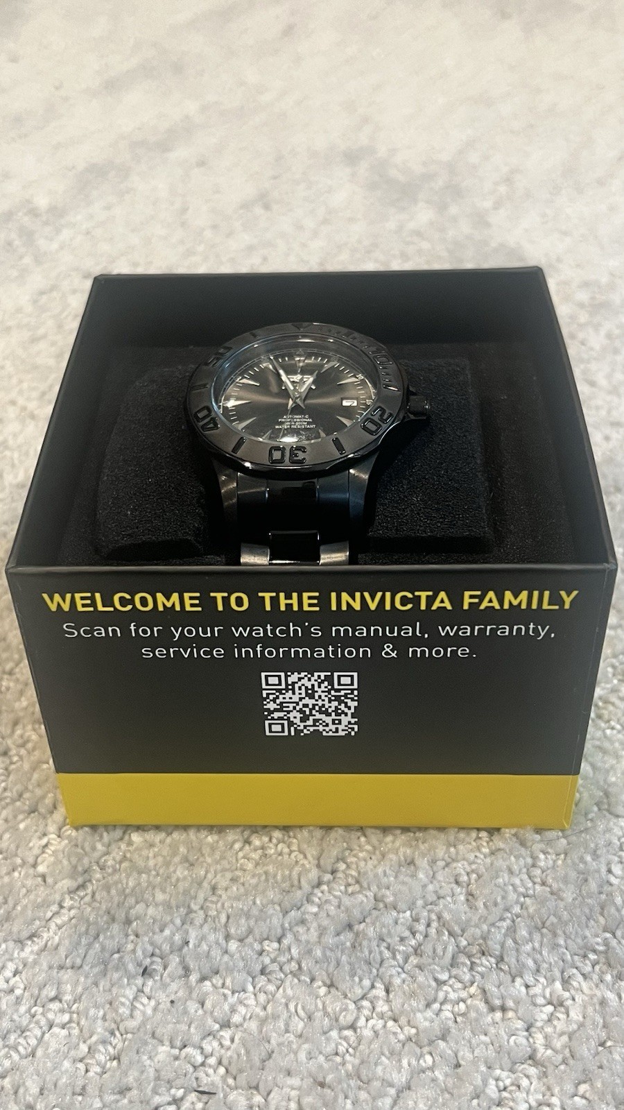 Invicta 7114 Signature Ocean Ghost Automatic 47mm Black Dial Steel Mens Watch