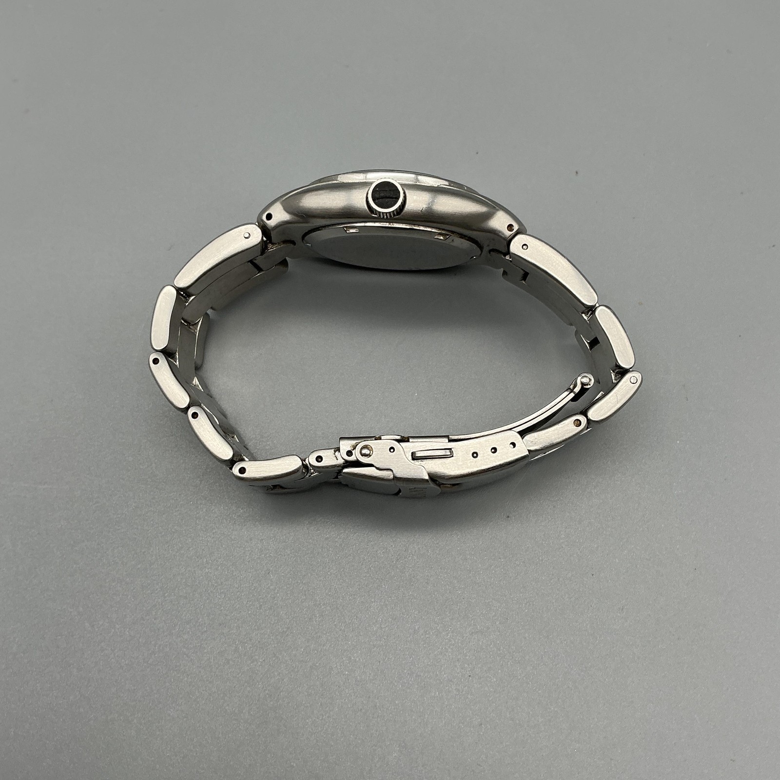 DKNY NY5001 Womens Watch 32mm Black Dial Stainless Bracelet Date New Battery 7″