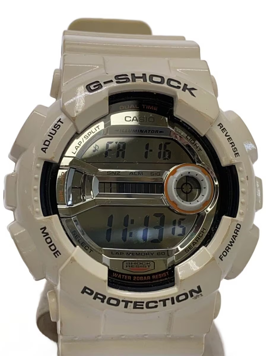 CASIO Quartz Watch G SHOCK Digital White GD 110 7JF