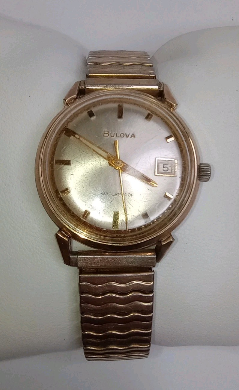 Bulova President «B» 1969 M9 10K RGP Men’s Mechanical Wristwatch