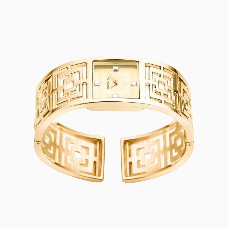 Sekonda Ladies 40310 Grecian Watch Gold Case & Alloy Bracelet Champagne Dial